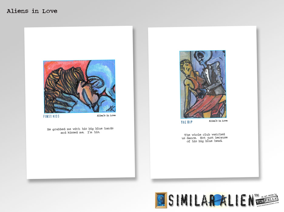 similar alien greeting cards tim kelly artist aliens in love