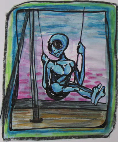 alien art tim kelly artist party nyc