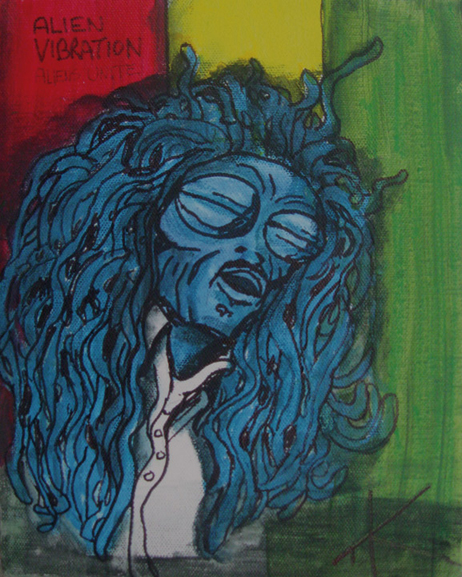 similar alien tim kelly alien bob marley artist nyc art is good