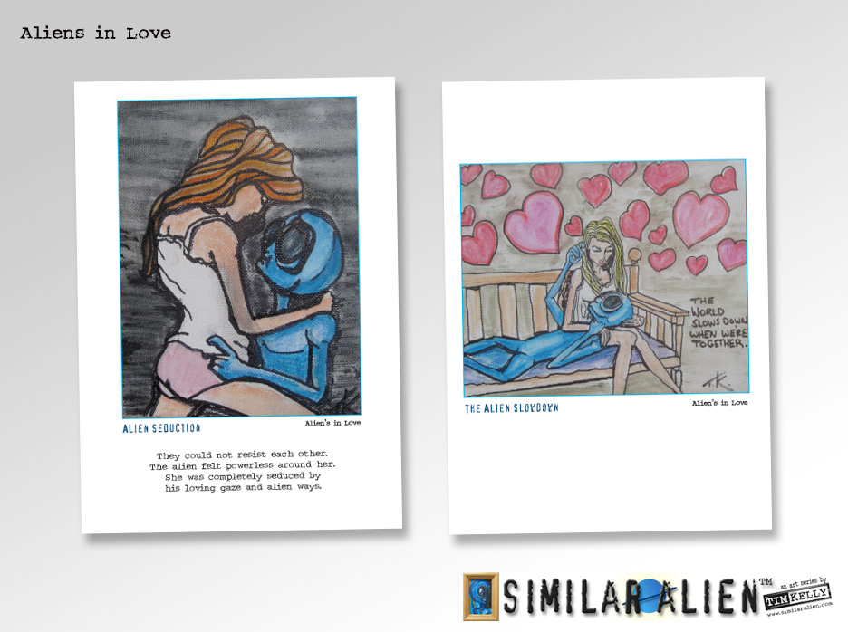 similar alien greeting cards tim kelly artist aliens in love