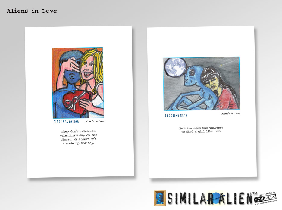 similar alien greeting cards tim kelly artist aliens in love