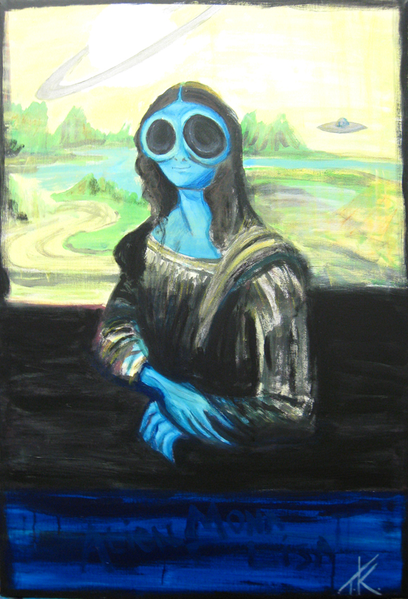 similar alien mona lisa tim kelly artist alien art