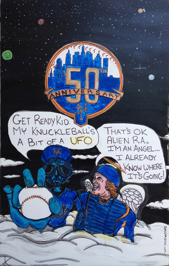 similar alien ra dickey with angel gary carter tim kelly artist nyc