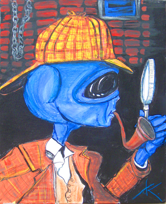similar alien sherlock holmes tim kelly artist nyc alien art