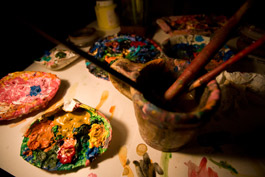 tk painting cups and shells