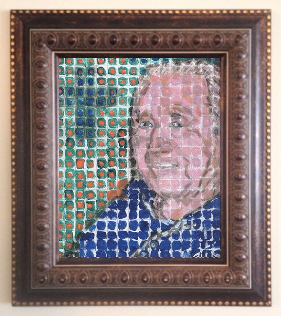 tim kelly artist brooklyn nyc art chuck close style portrait