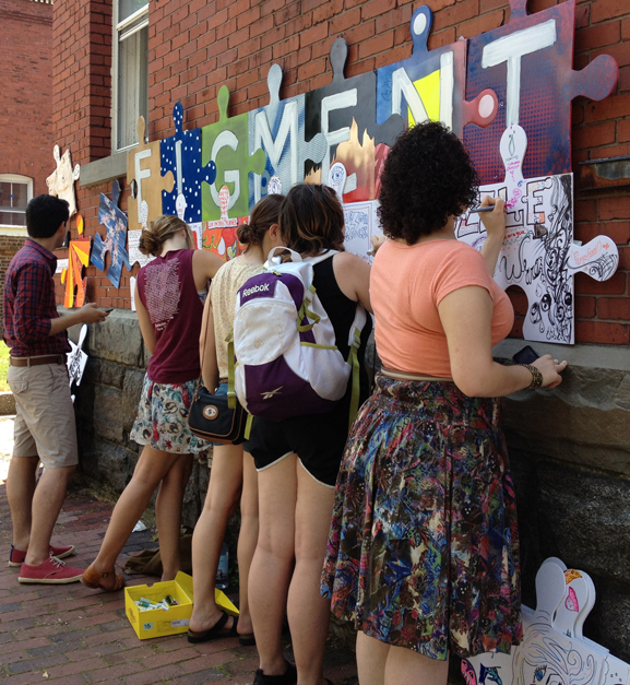 figment art governors island puzzle art installation and collaborative project nyc art tim kelly artist nyc