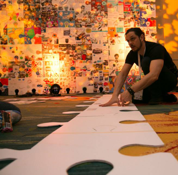 Puzzle Installation & Collaborative Project - Tim Kelly, artist