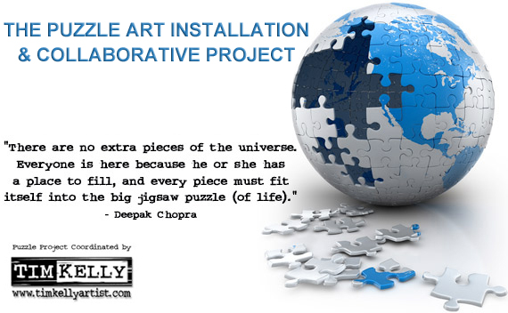 Puzzle Installation & Collaborative Project - Tim Kelly, artist