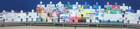 puzzle installation & collaborative project island heights elementary school island heights nj tim kelly artist