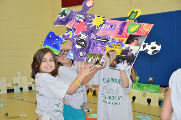 puzzle installation & collaborative project island heights elementary school island heights nj tim kelly artist