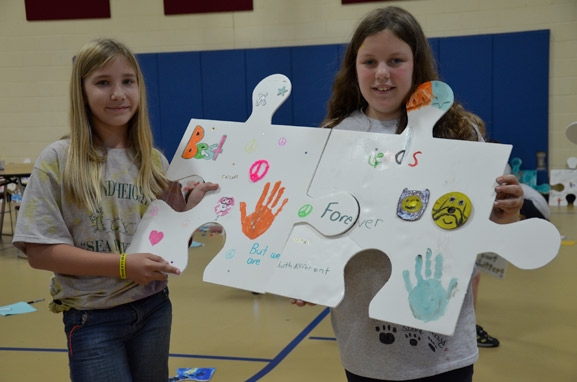 puzzle installation & collaborative project island heights elementary school island heights nj tim kelly artist