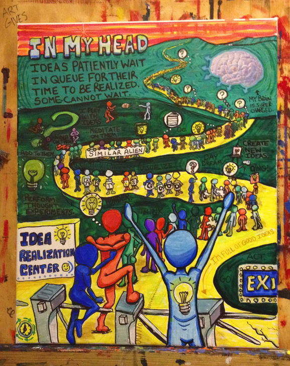 tim kelly artist brooklyn nyc art head full of ideas