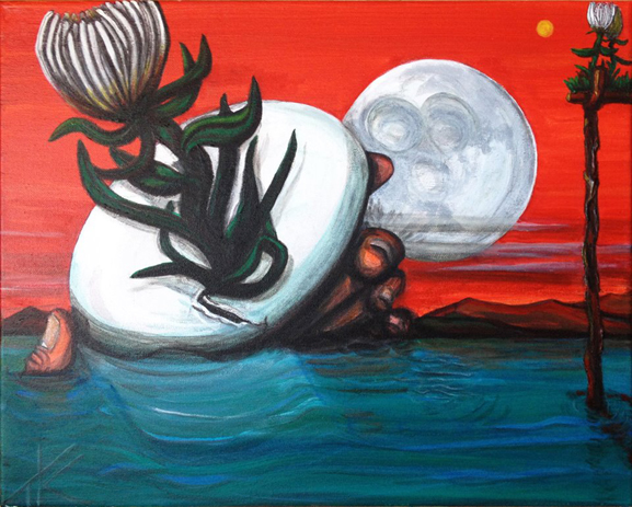 tk thangz change 16x20 acrylic on canvas -------tim kelly artist brooklyn nyc art unfamiliar actuality art